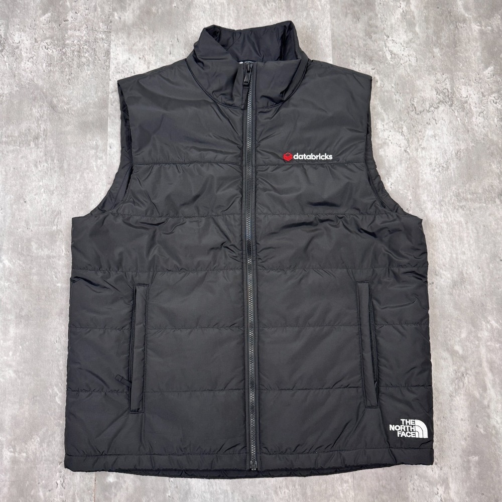 The North Face Puffer Vest Men Large Black Lightweight Quilted Outdoor Primaloft